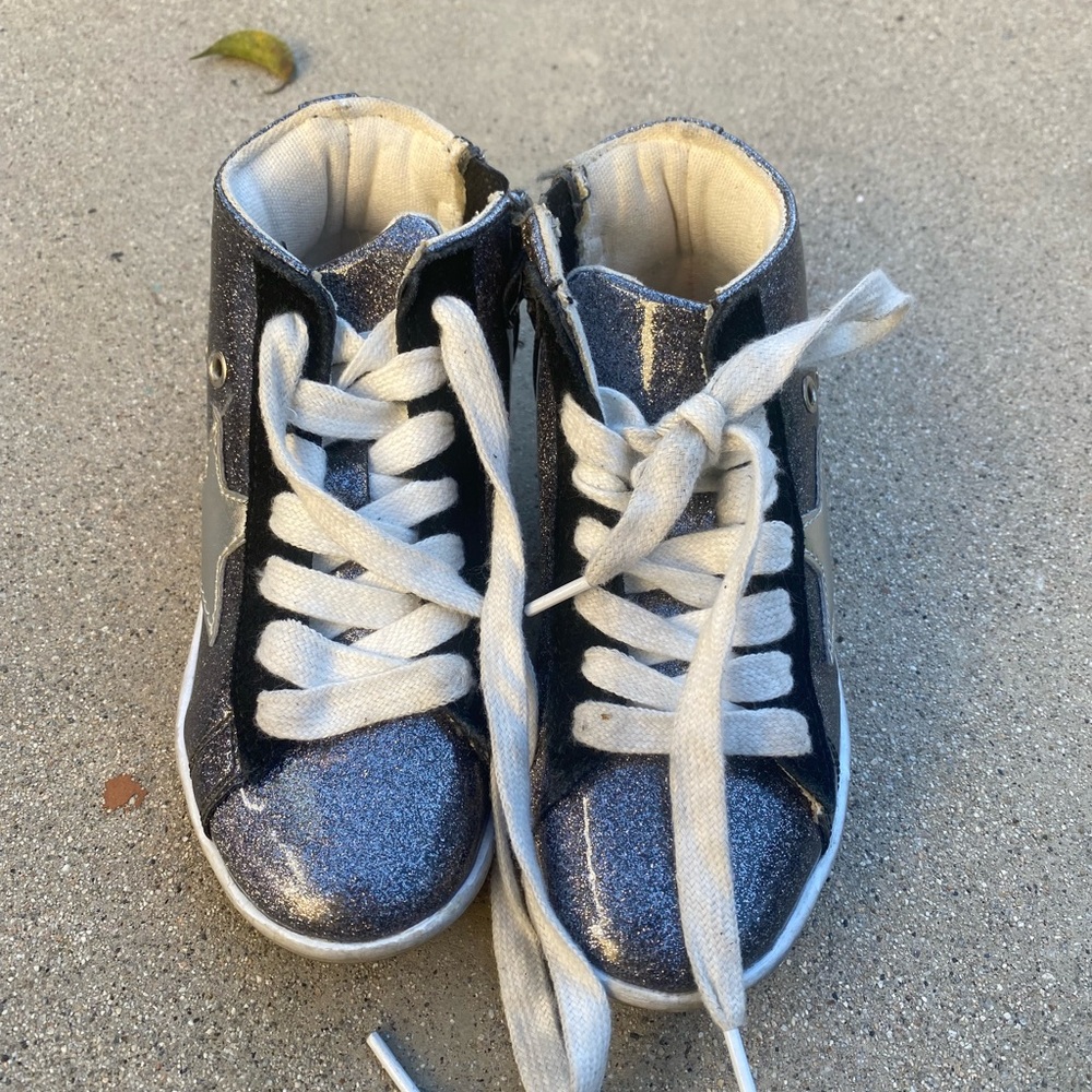 HOO high top sparkly sneakers